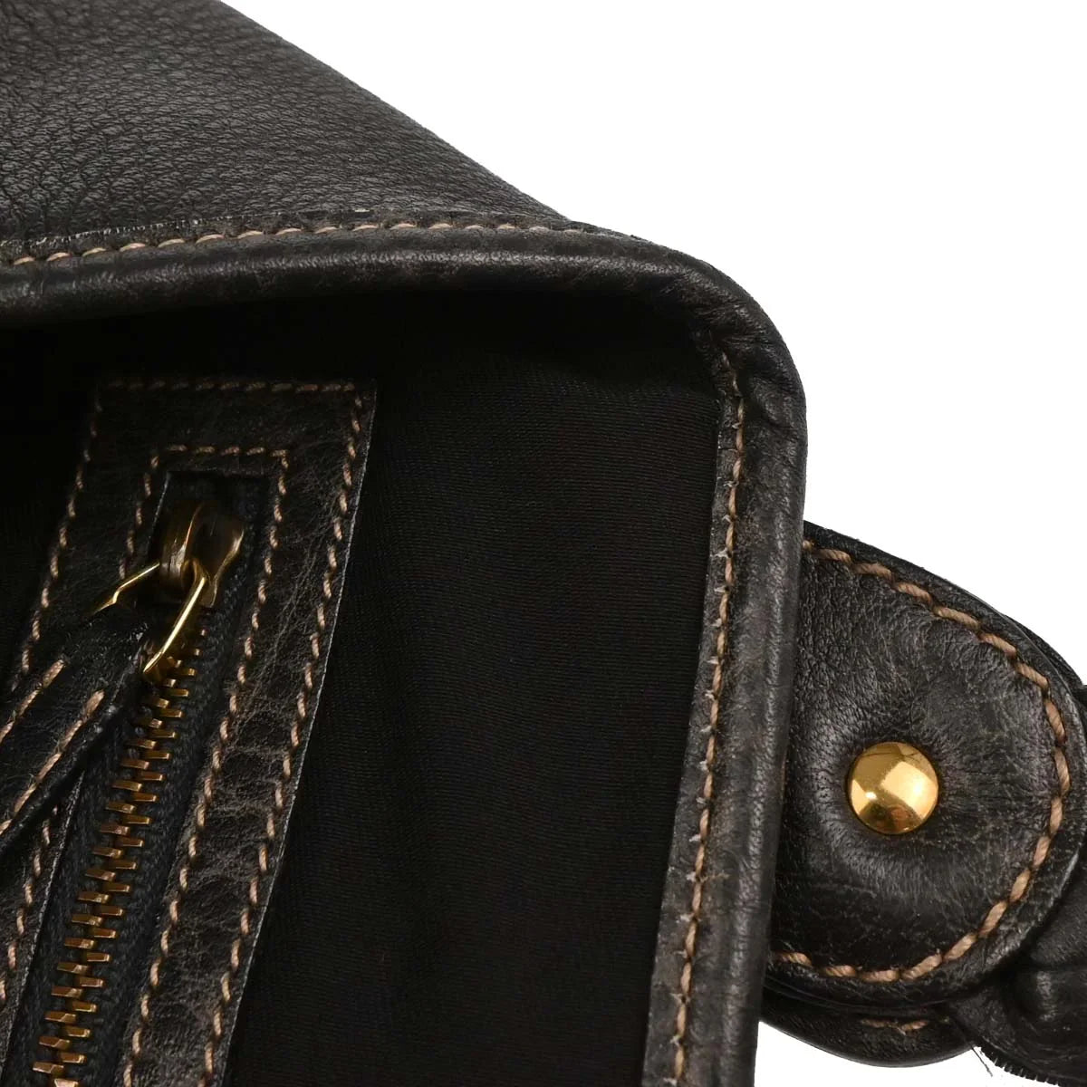 Gucci Gray Leather Handbag