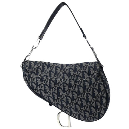 Christian Dior Navy Trotter Saddle Handbag