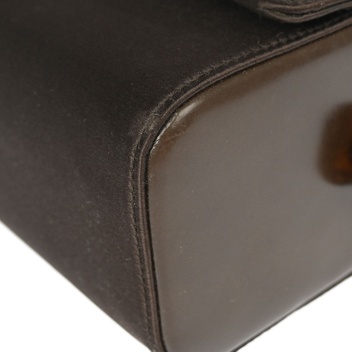 Prada Brown Satin Handbag