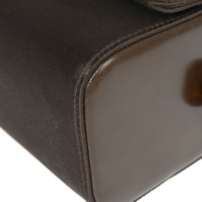 Prada Brown Satin Handbag