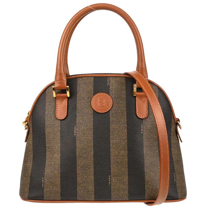 Fendi Pequin 2way Shoulder Handbag