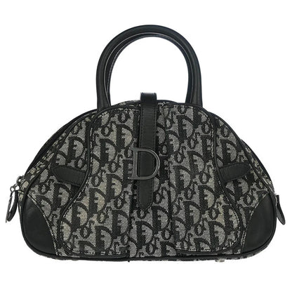 Christian Dior Black Double Saddle Trotter Handbag