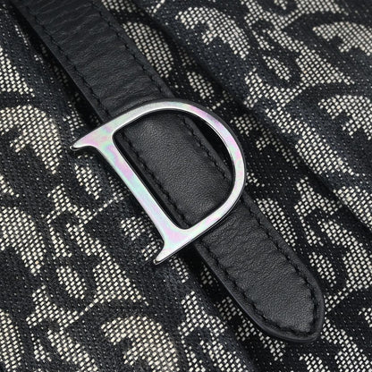 Christian Dior Black Double Saddle Trotter Handbag
