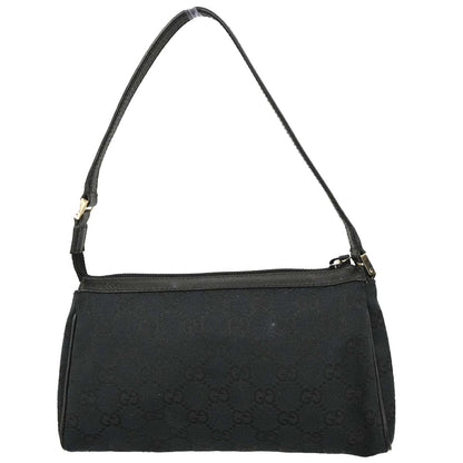 Gucci Black Canvas GG Handbag