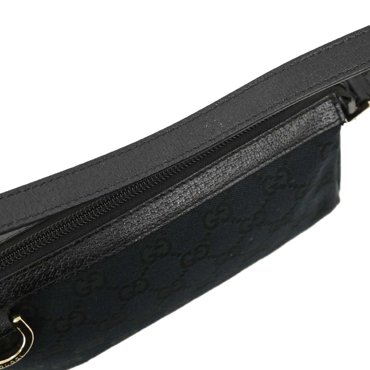 Gucci Black Canvas GG Handbag