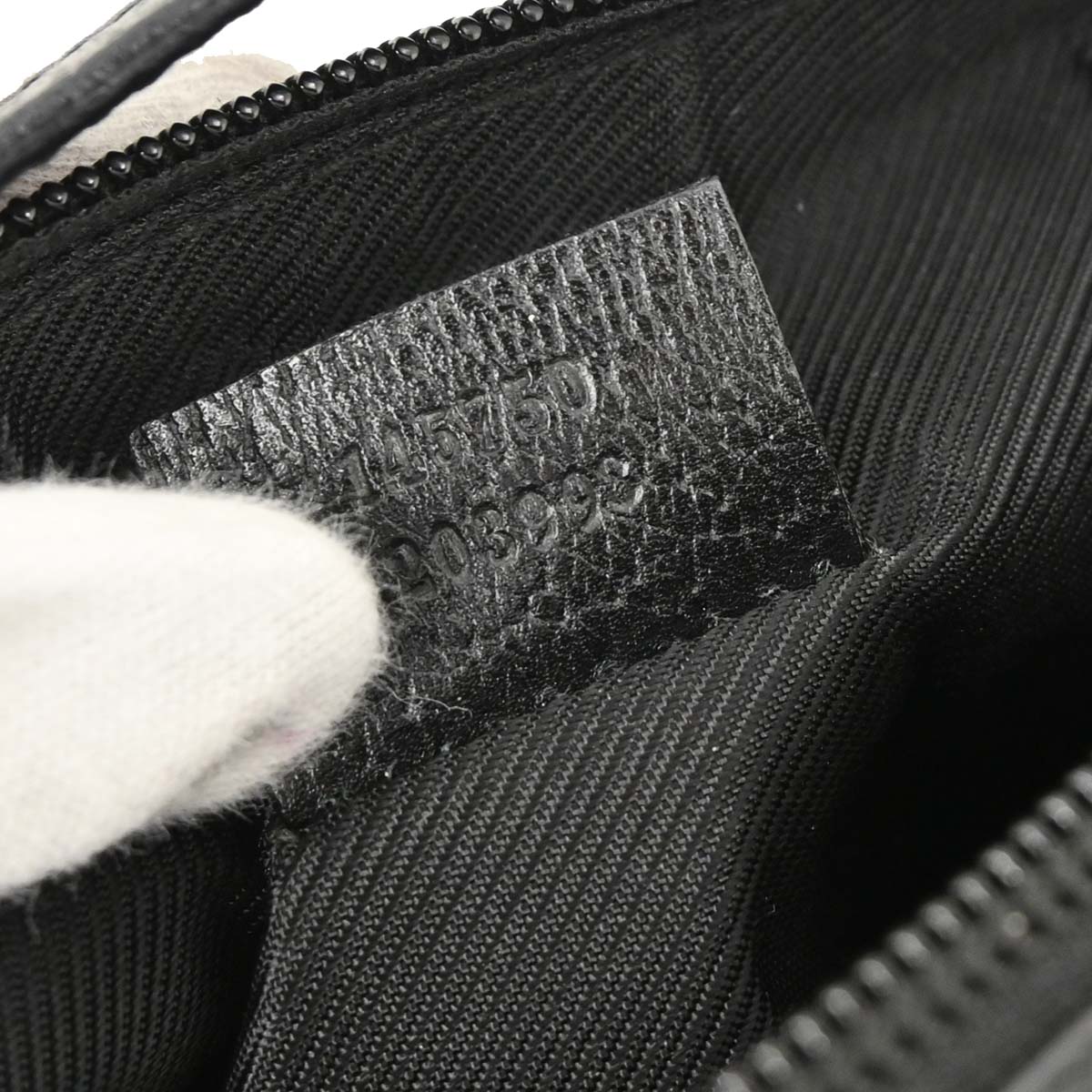 Gucci Black Canvas GG Handbag