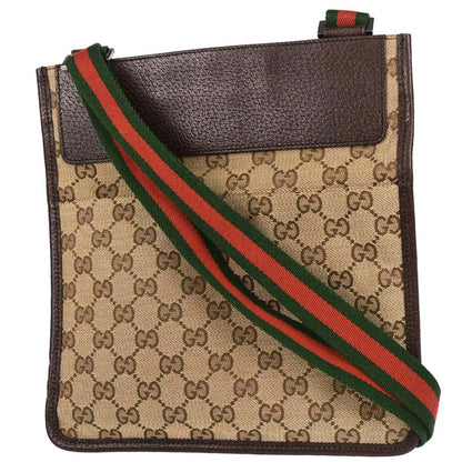 Gucci Beige Canvas GG Shoulder Bag