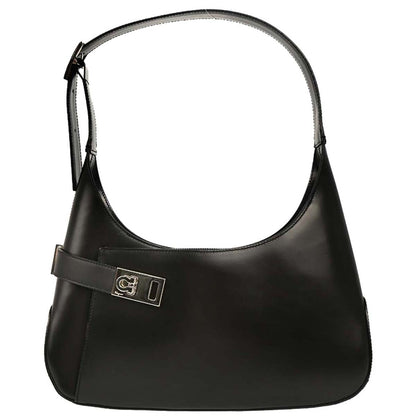 Salvatore Ferragamo Black Leather Handbag