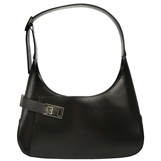 Salvatore Ferragamo Black Leather Handbag