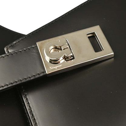 Salvatore Ferragamo Black Leather Handbag