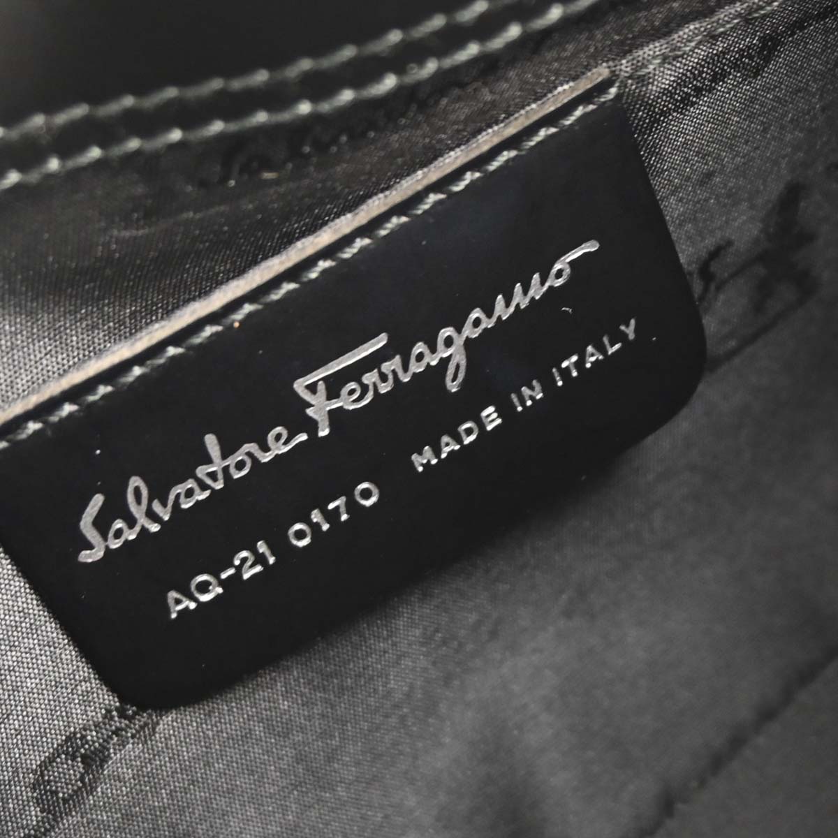 Salvatore Ferragamo Black Leather Handbag