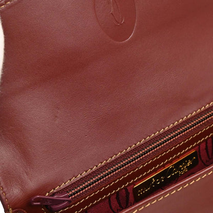 Cartier Bordeaux Leather Must de Cartier Shoulder Bag