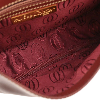 Cartier Bordeaux Leather Must de Cartier Shoulder Bag