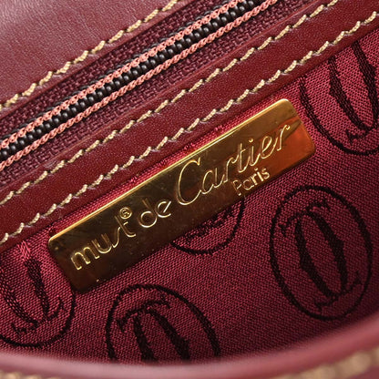 Cartier Bordeaux Leather Must de Cartier Shoulder Bag