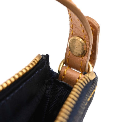 Christian Dior 1991 Navy Denim Saddle Handbag