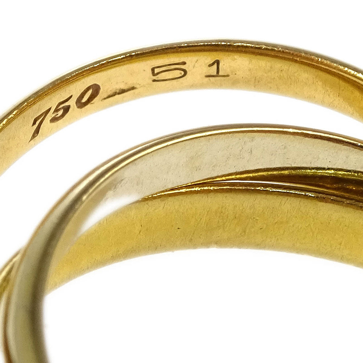 Cartier 750ゴールド リング サイズ51 トリニティ Cartier Trinity Ring 750 #51 #50 – AMORE Vintage Tokyo