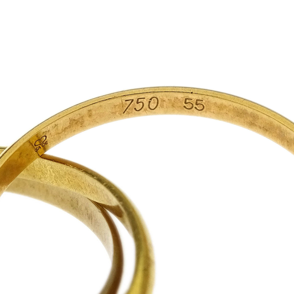 Cartier Trinity Ring 750 #55 #54 O2858I