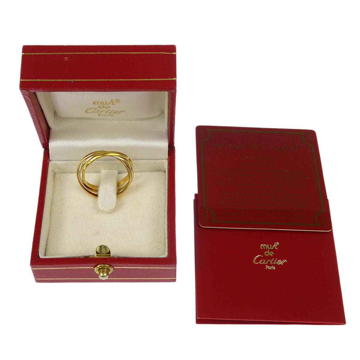 Cartier Trinity Ring 750 #55 #54 O2858I