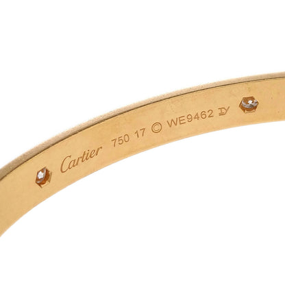 Cartier Love Bracelet Bangle Small WE9462 750 #17 Diamond