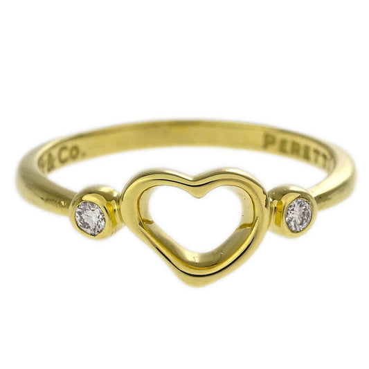 Tiffany & Co. Open Heart Ring 750 Diamond #54
