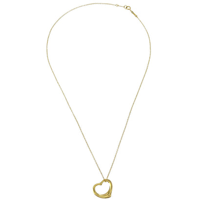Tiffany & Co. Open Heart Pendant Necklace 750 Gold