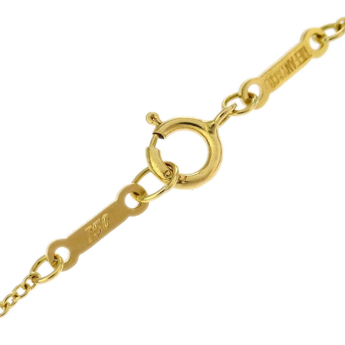 Tiffany & Co. Open Heart Pendant Necklace 750 Gold