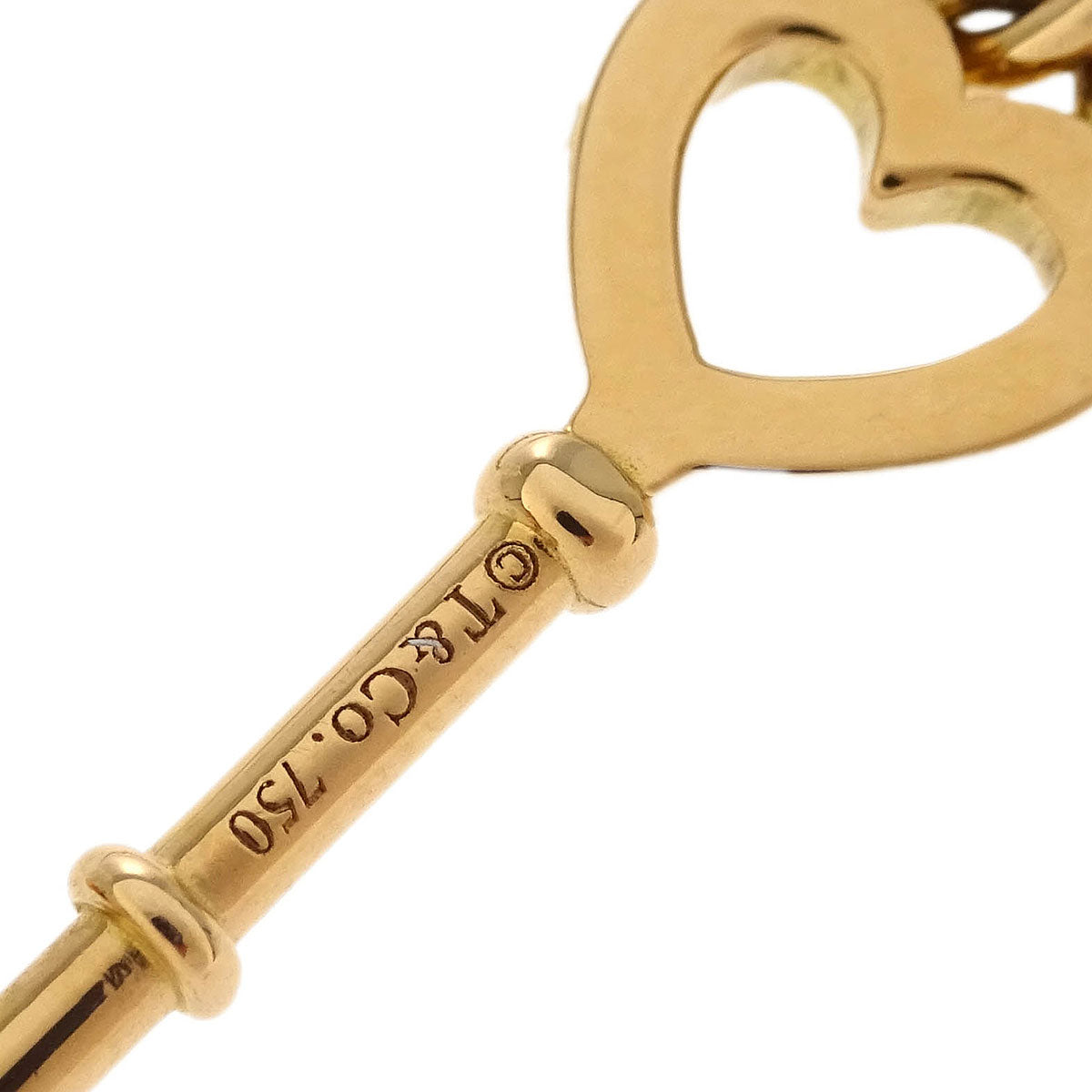 Tiffany & Co. Heart Key Pendant Necklace 750 Gold