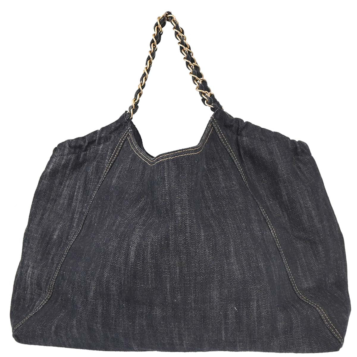 Chanel 2006-2008 Navy Denim Tote Handbag