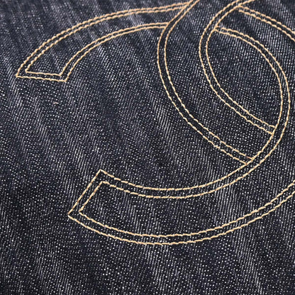 Chanel 2006-2008 Navy Denim Tote Handbag