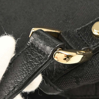 Gucci Black Canvas GG Hobo Handbag