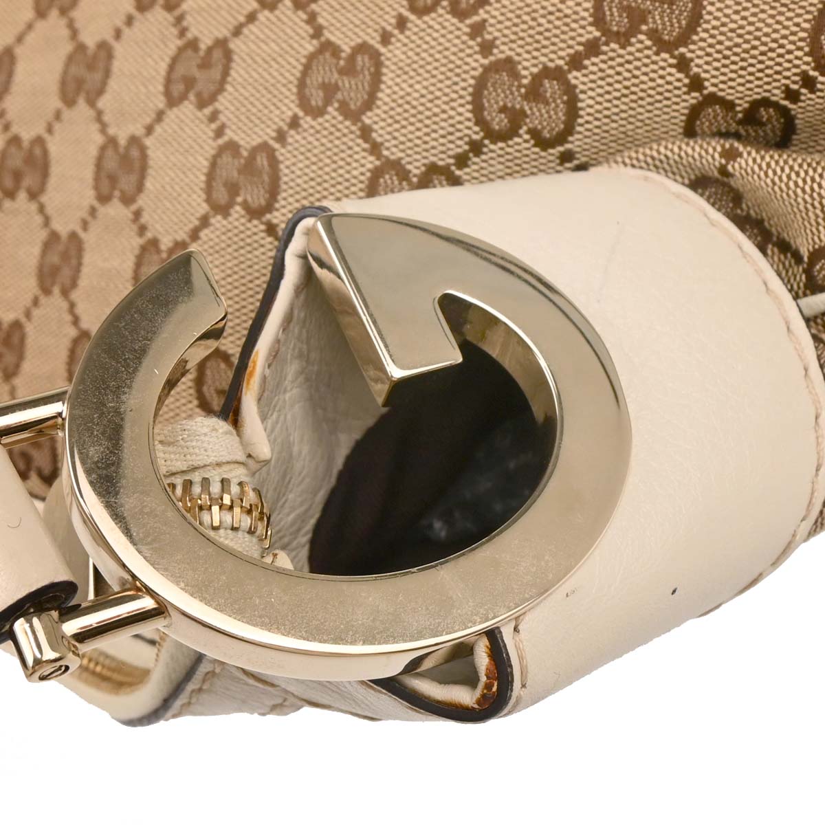 Gucci Beige GG Hobo Handbag