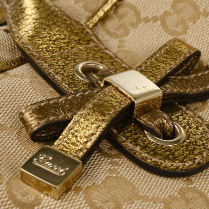 Gucci Beige Gold Canvas Princy GG Handbag