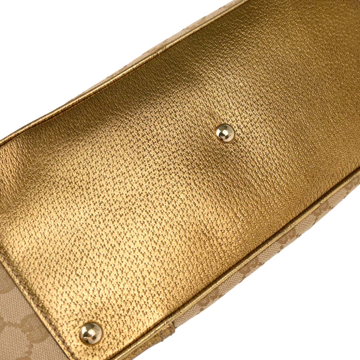 Gucci Beige Gold Canvas Princy GG Handbag