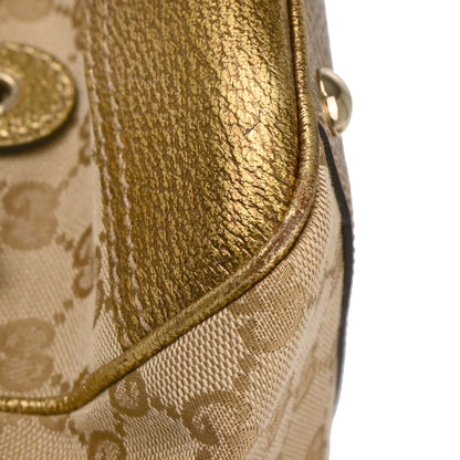 Gucci Beige Gold Canvas Princy GG Handbag