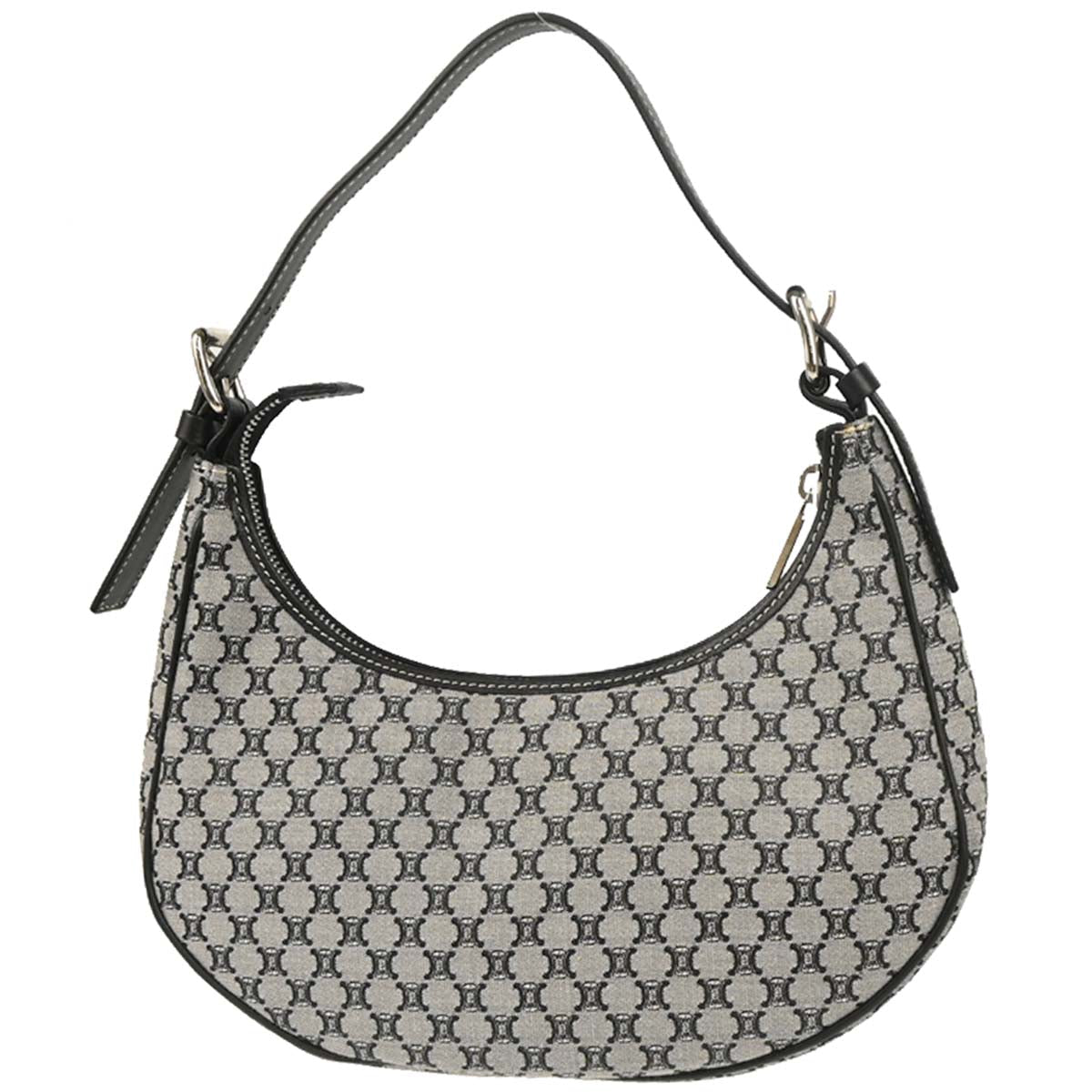 Celine Gray Canvas Macadam Handbag
