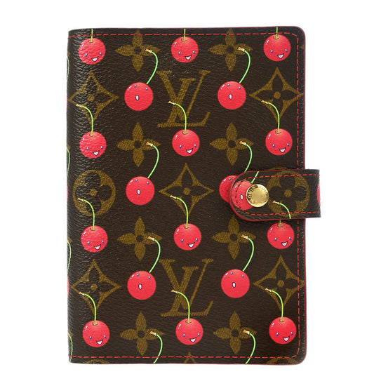Louis Vuitton Monogram Cherry Agenda PM Note Book Cover R21023