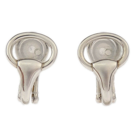 Hermes Nausicaa Earrings Clip-On Silver