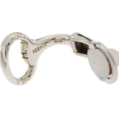 Hermes Nausicaa Earrings Clip-On Silver