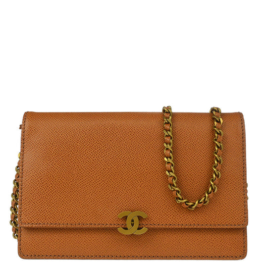 Chanel 1997-1999 Brown Calfskin Classic WOC Wallet On Chain