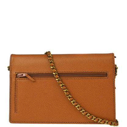 Chanel 1997-1999 Brown Calfskin Classic WOC Wallet On Chain