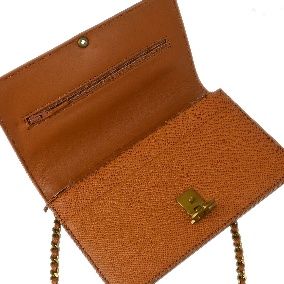 Chanel 1997-1999 Brown Calfskin Classic WOC Wallet On Chain