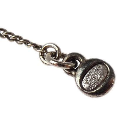 Chanel CC Chain Necklace Pendant Silver 09A