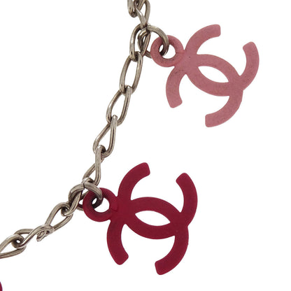 Chanel Silver CC Charm Bracelet