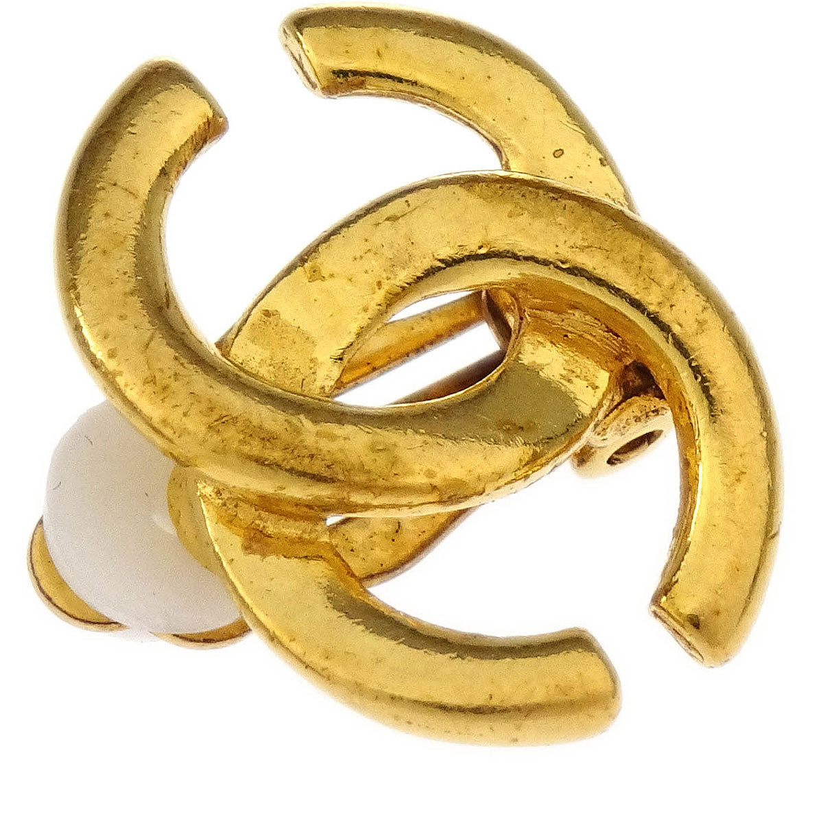 Chanel Gold CC Earrings Clip-On 01P