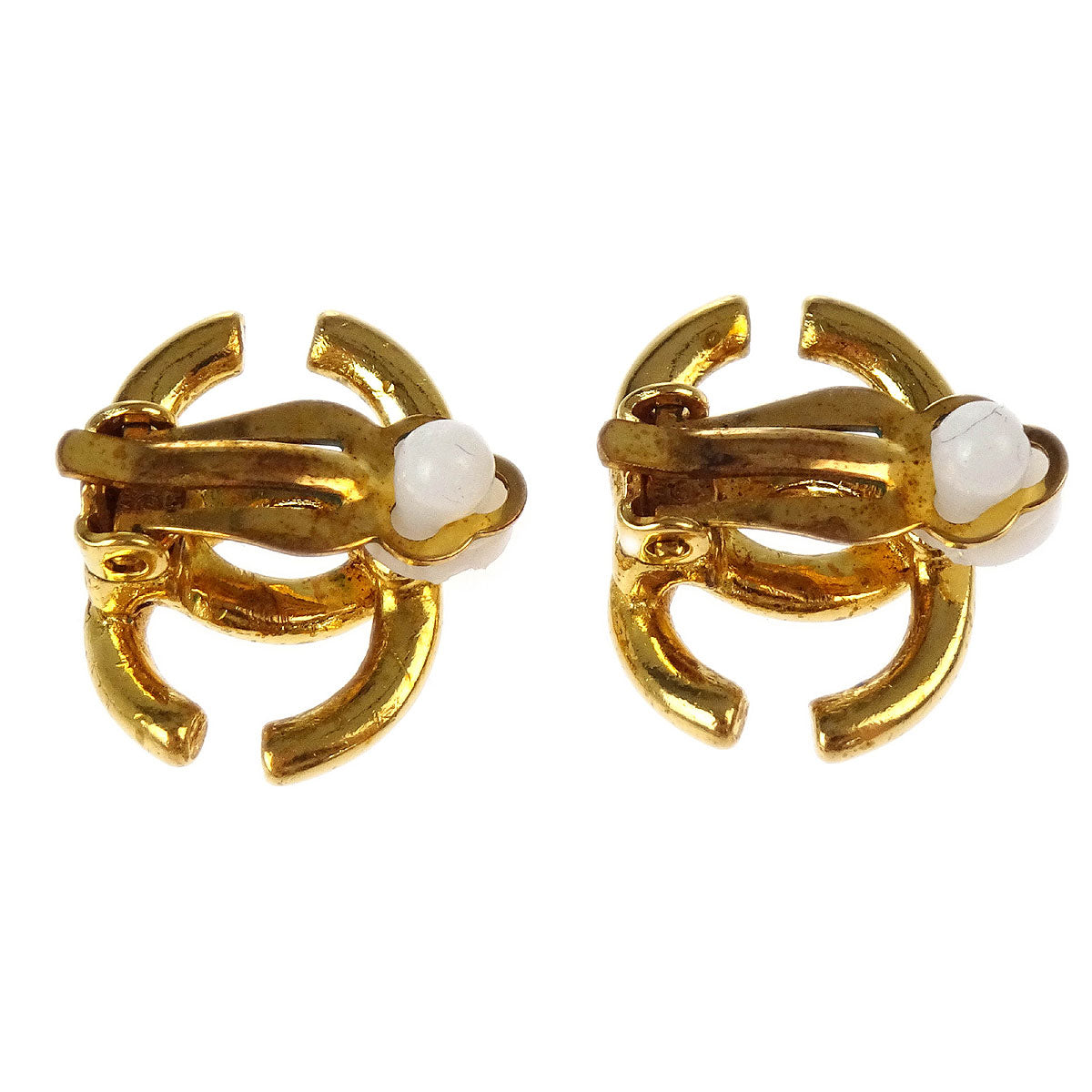 Chanel Gold CC Earrings Clip-On 01P