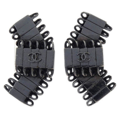 Chanel Earrings Clip-On Silver 98P