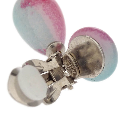 Chanel Dangle Earrings Clip-On Light Blue 99P