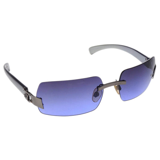 Chanel Sunglasses Eyewear Purple Small Good