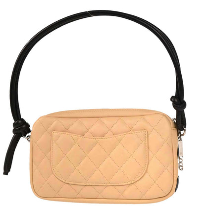 Chanel 2003-2004 Beige Calfskin Cambon Ligne Handbag