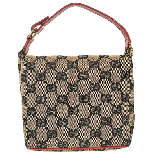 Gucci Red Beige GG Hobo Handbag